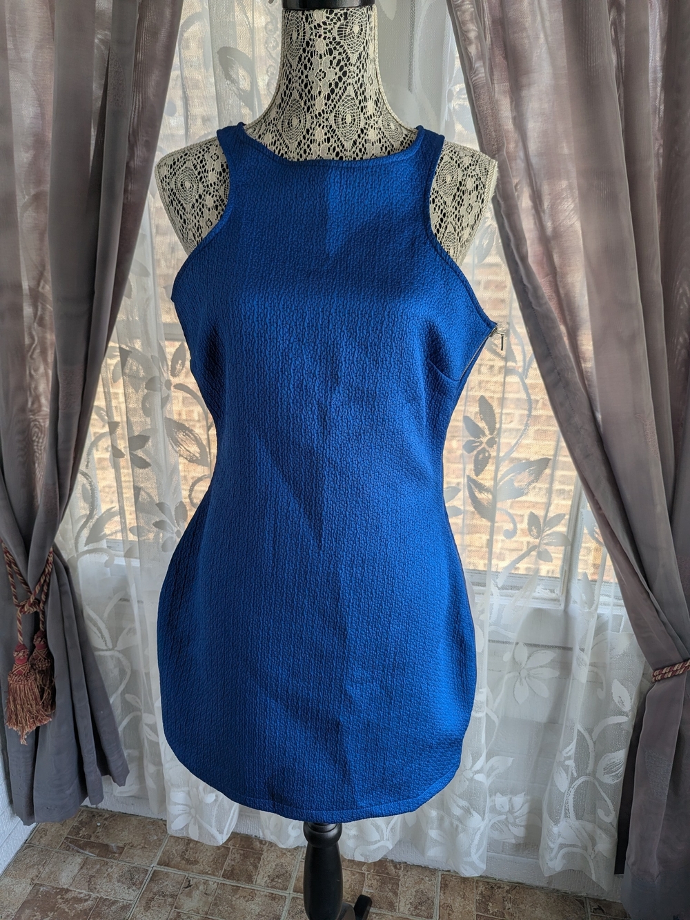 Mango Casual Electric Blue Dress